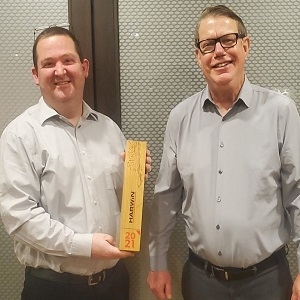Harwin Grants Digi-Key Electronics with Global Performance of the Year Award