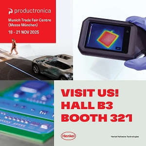 Henkel to Showcase its Latest EMI Shielding Solutions for Next-Gen Electronics at Productronica 2025